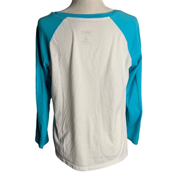 Dr Seuss Teaching is my Thing T Shirt L White Ragland Sleeves Cat in the Hat - Picture 5 of 7